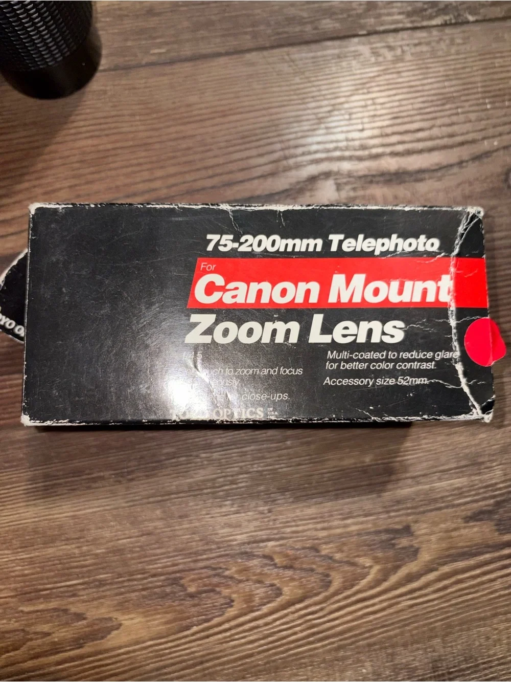 Toyo Optics 75-200mm f/4.5 Macro Telephoto Zoom Lens Canon FD Mount Japan